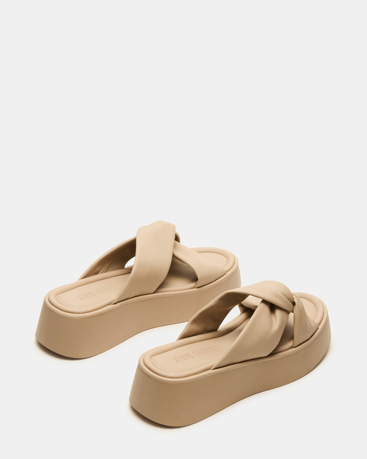 Steve Madden CYRIX Taupe Women's Platform Slide Sandal