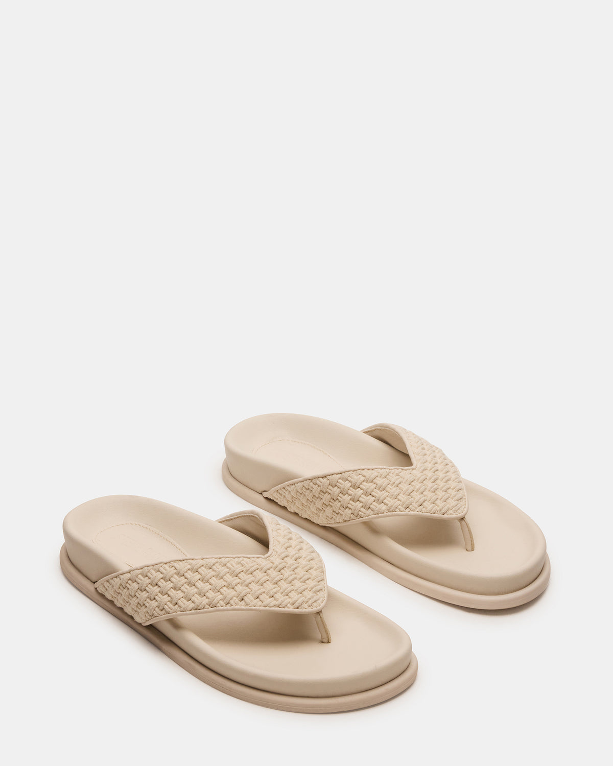 Steve Madden ZINNIA Bone Multi Women's Thong Footbed Sandal