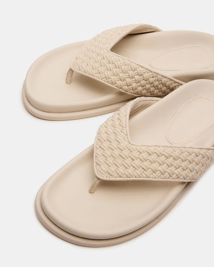 Steve Madden ZINNIA Bone Multi Women's Thong Footbed Sandal