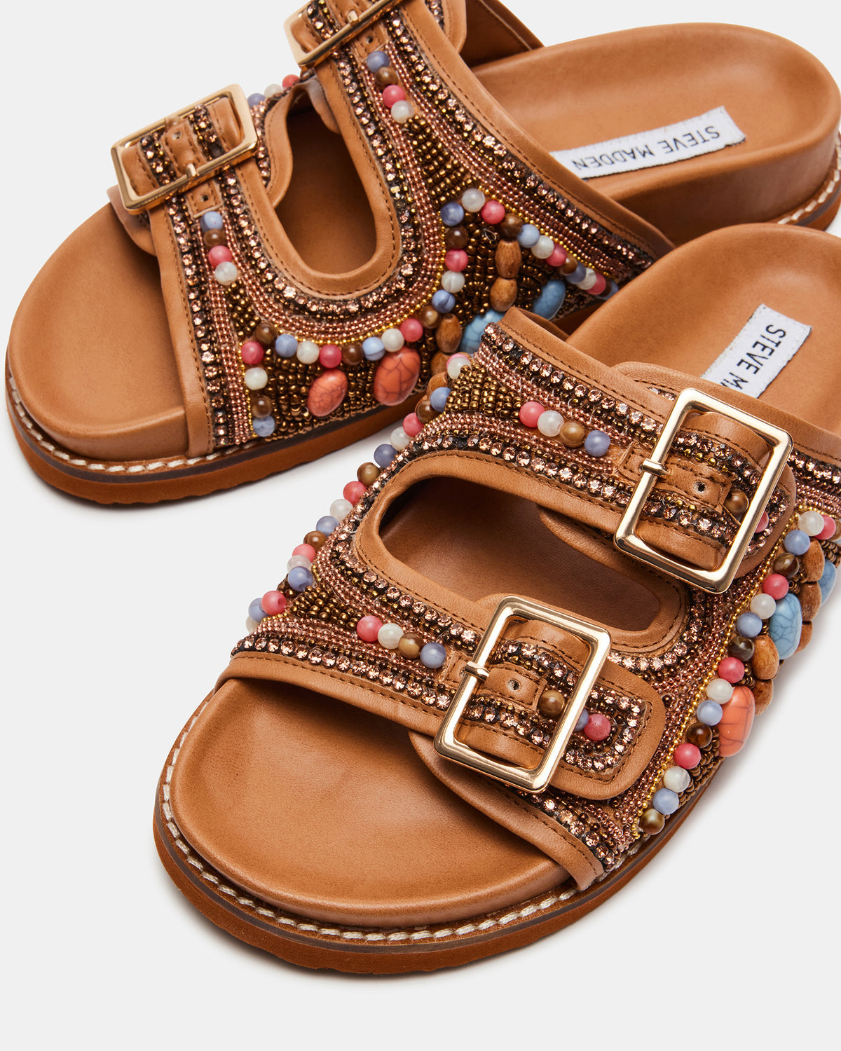 Steve Madden CABO Multi Beaded Footbed Slide | Women's Sandals