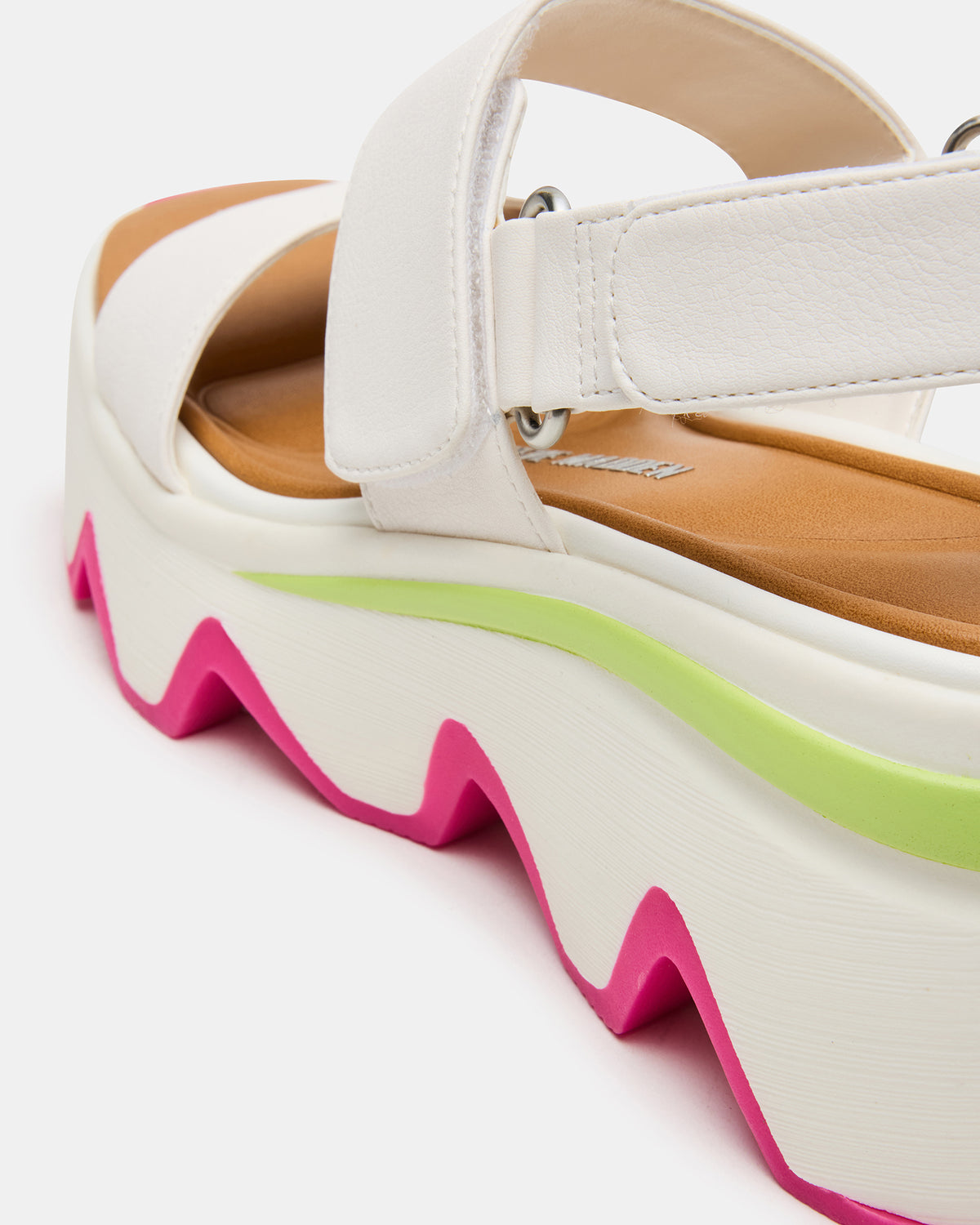 Steve Madden LOCHAN Bone Platform Flatform Strappy Women's Sandal