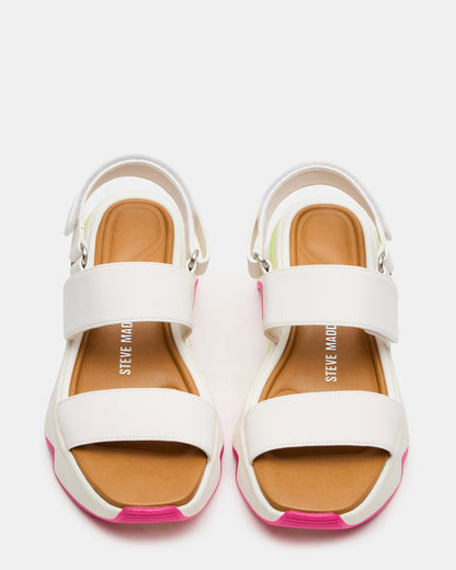 Steve Madden LOCHAN Bone Platform Flatform Strappy Women's Sandal