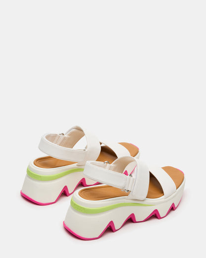 Steve Madden LOCHAN Bone Platform Flatform Strappy Women's Sandal
