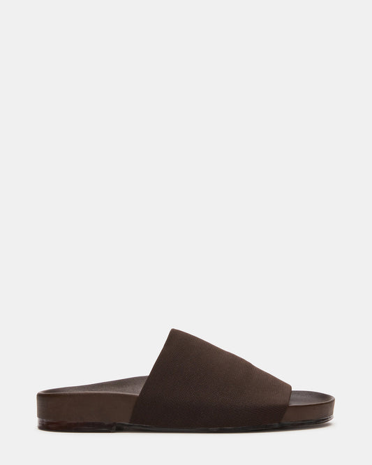 Steve Madden SANSA Brown Flatform Footbed Slide Women's Sandal