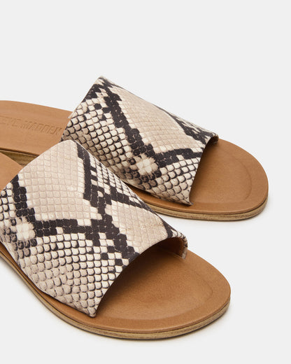 Steve Madden KIPP Natural Snake Slide Women's Sandal