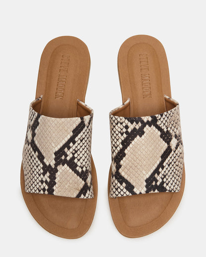 Steve Madden KIPP Natural Snake Slide Women's Sandal