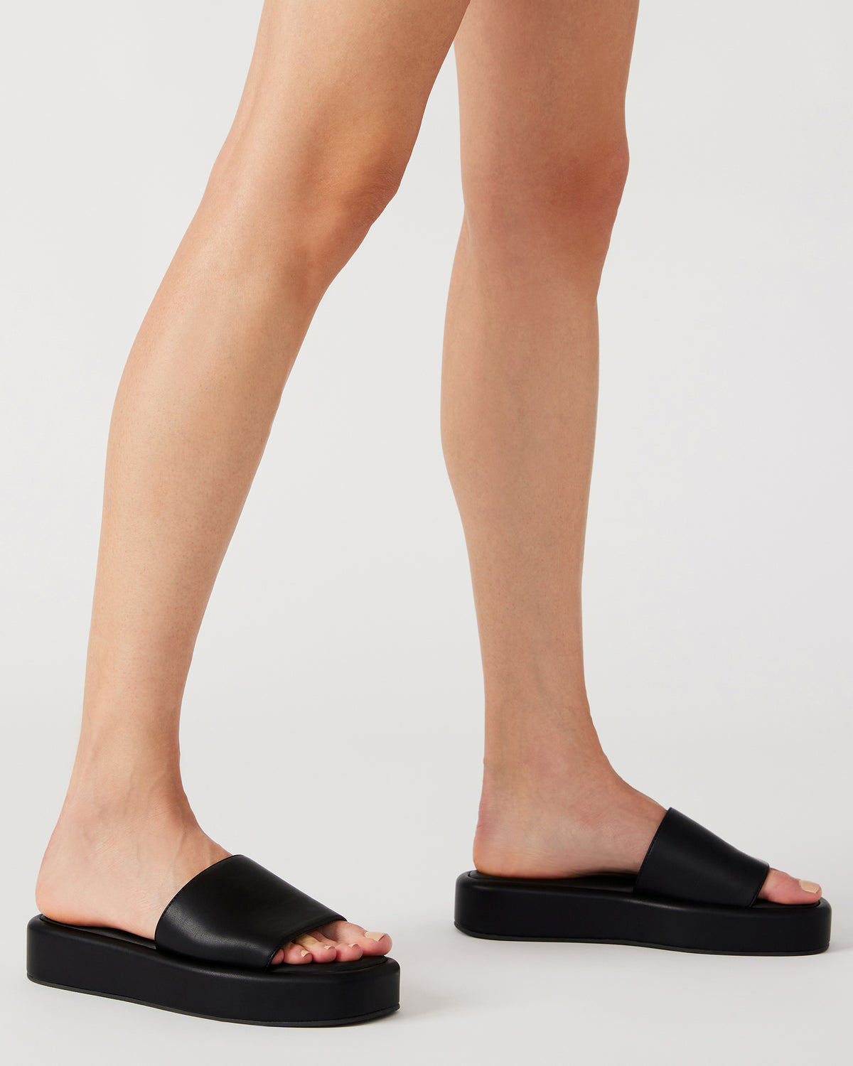Steve Madden BEACHY Quilted Pistachio Platform Slide Women's Sandal