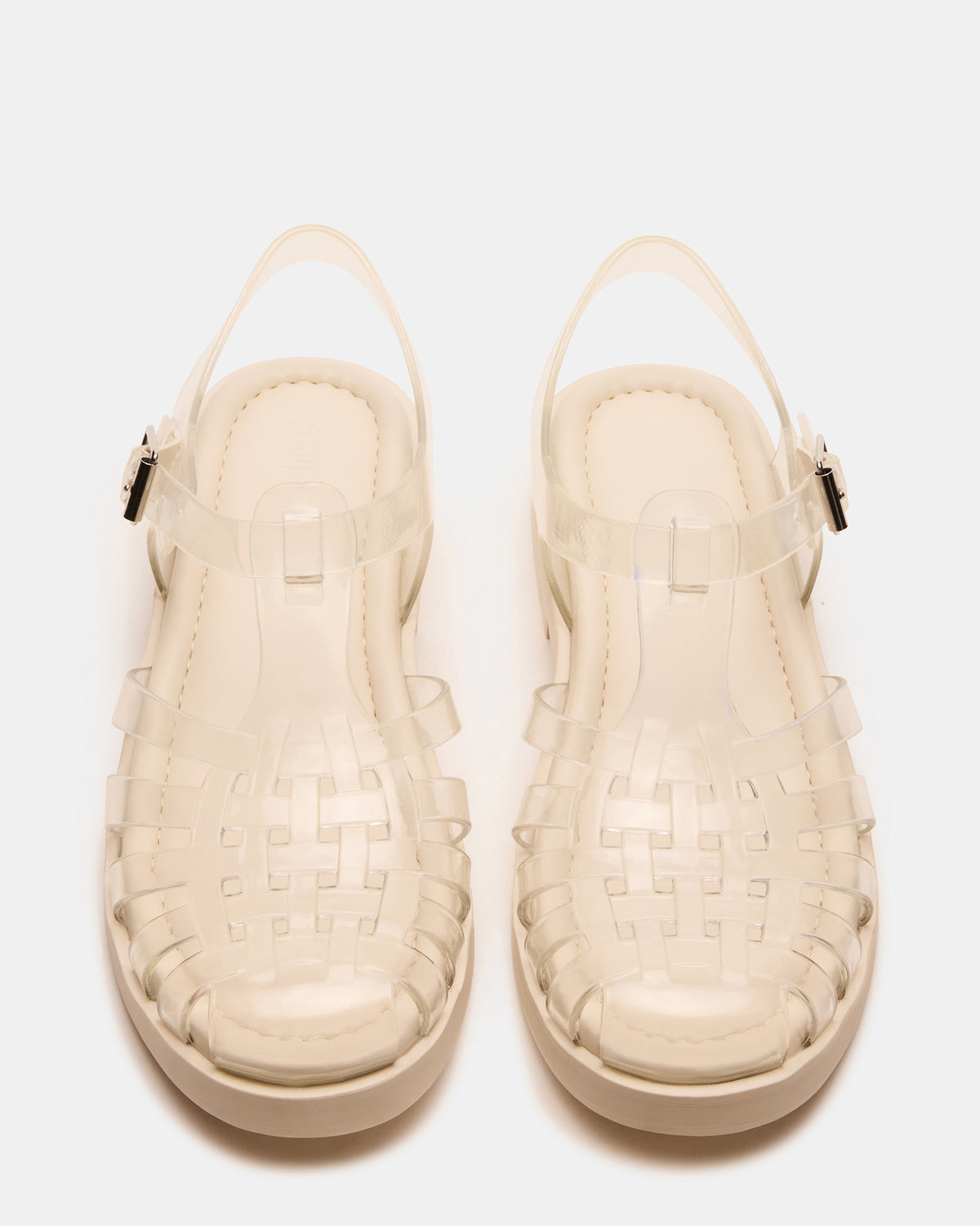 Steve Madden FLICKER Clear Women's Fisherman Jelly Sandal
