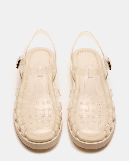 Steve Madden FLICKER Clear Women's Fisherman Jelly Sandal
