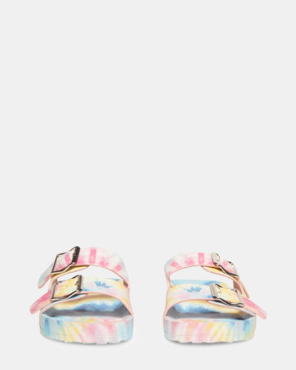 Steve Madden TEDDY-T PASTEL MULTI | Tie Dye Slides
