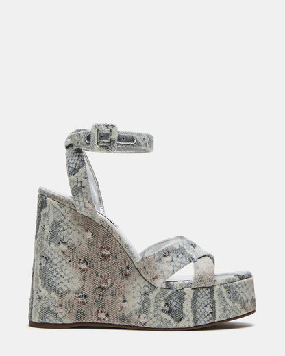 Steve Madden PINNACLE Multi Snake Women's Platform Wedge Sandal