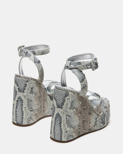 Steve Madden PINNACLE Multi Snake Women's Platform Wedge Sandal