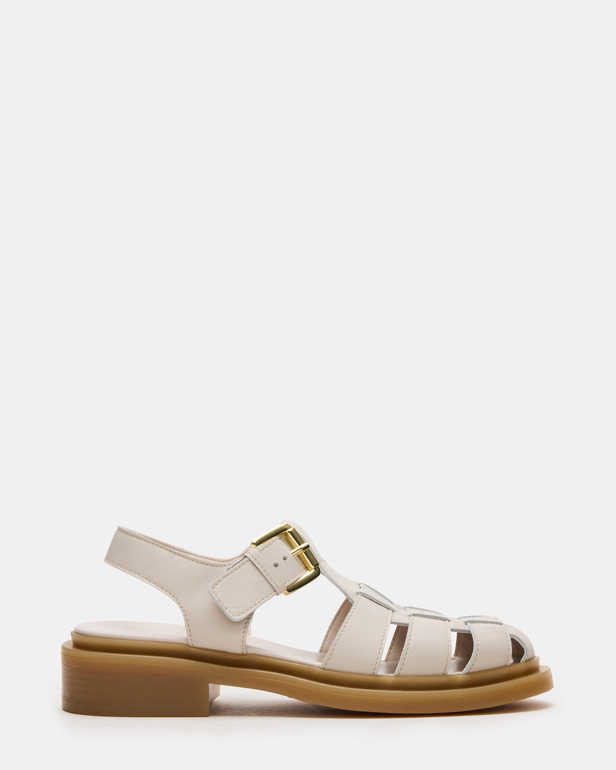 Steve Madden TOPE Bone Leather Strappy Fisherman Women's Sandal