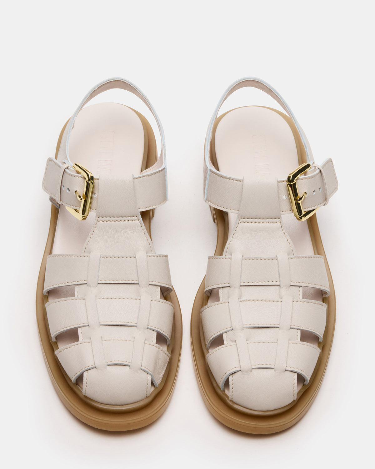 Steve Madden TOPE Bone Leather Strappy Fisherman Women's Sandal