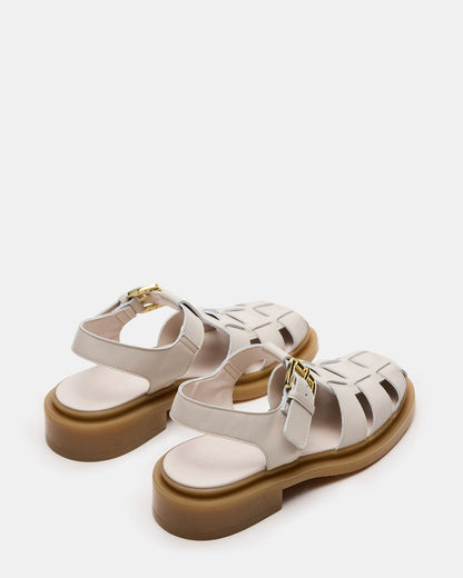 Steve Madden TOPE Bone Leather Strappy Fisherman Women's Sandal
