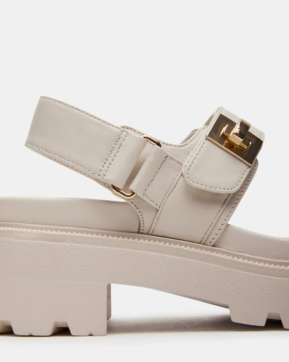 Steve Madden SUPERMONA Bone Leather Women's Platform Sandal
