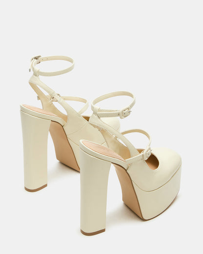Steve Madden SCOTLYN Bone Leather Women's Platform Block Heel