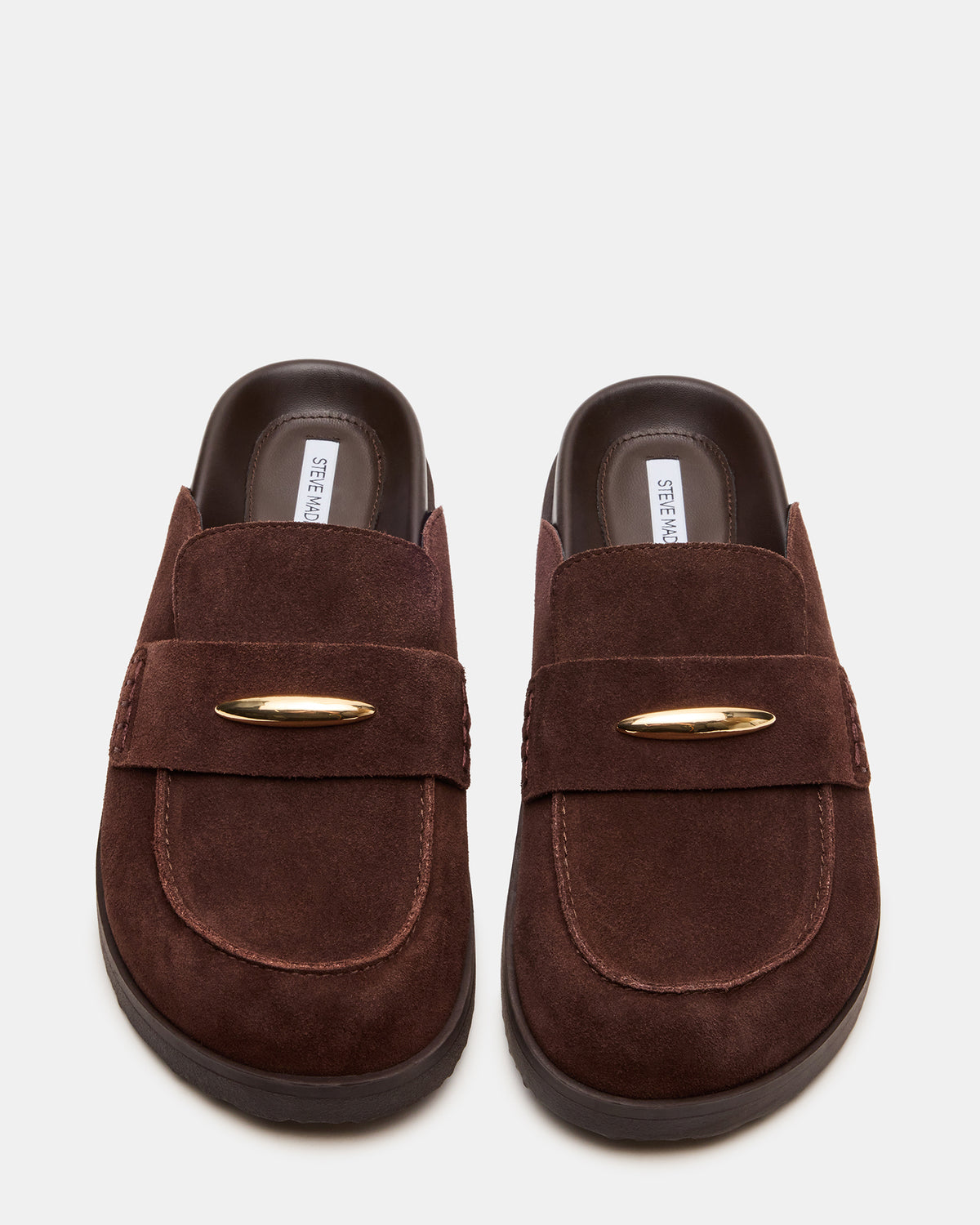 Steve Madden TOBIN Brown Suede Slip-On Mule Women's Flat