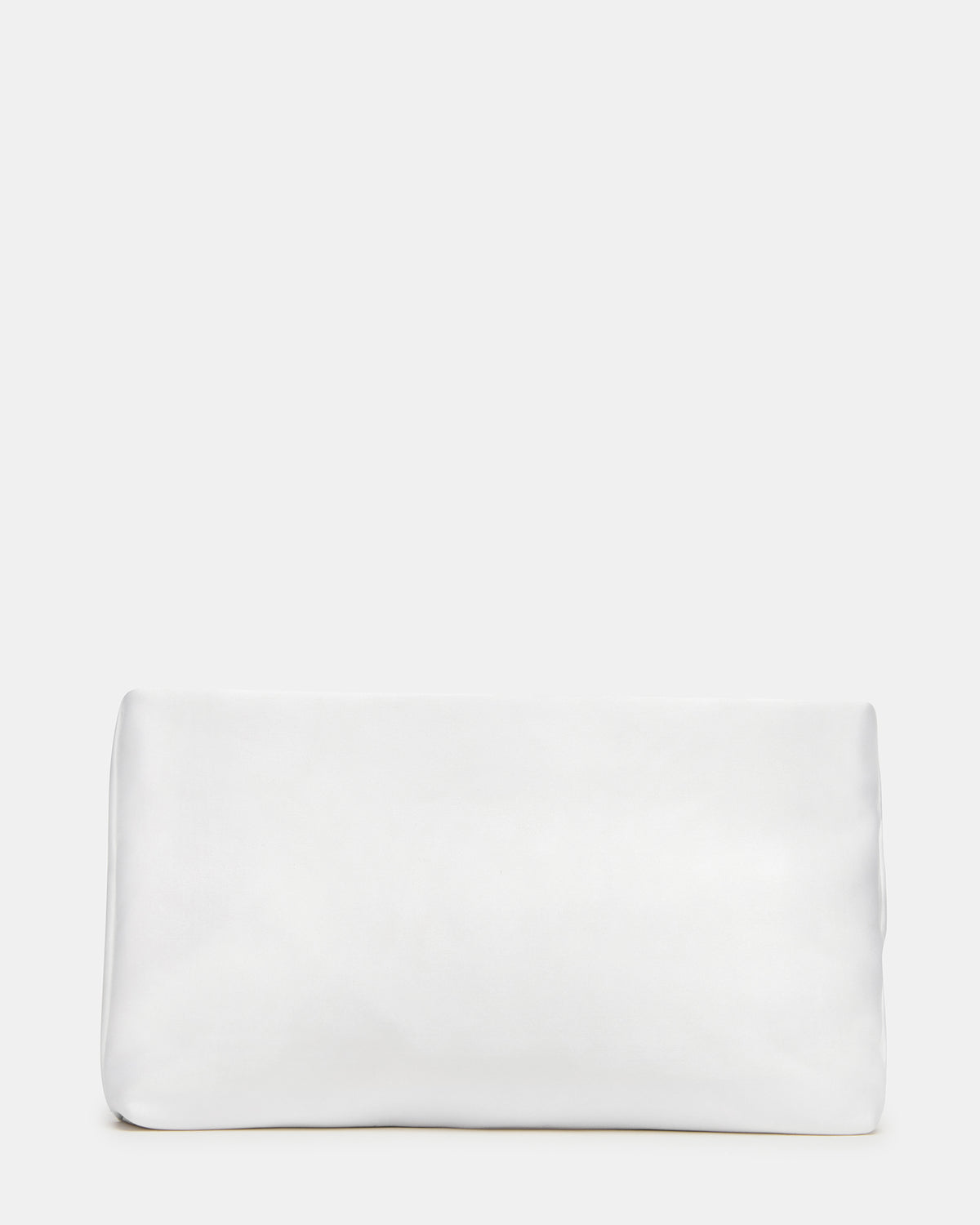 Steve Madden LILIA Bag White Elongated Pleated Crossbody Clutch Handbag