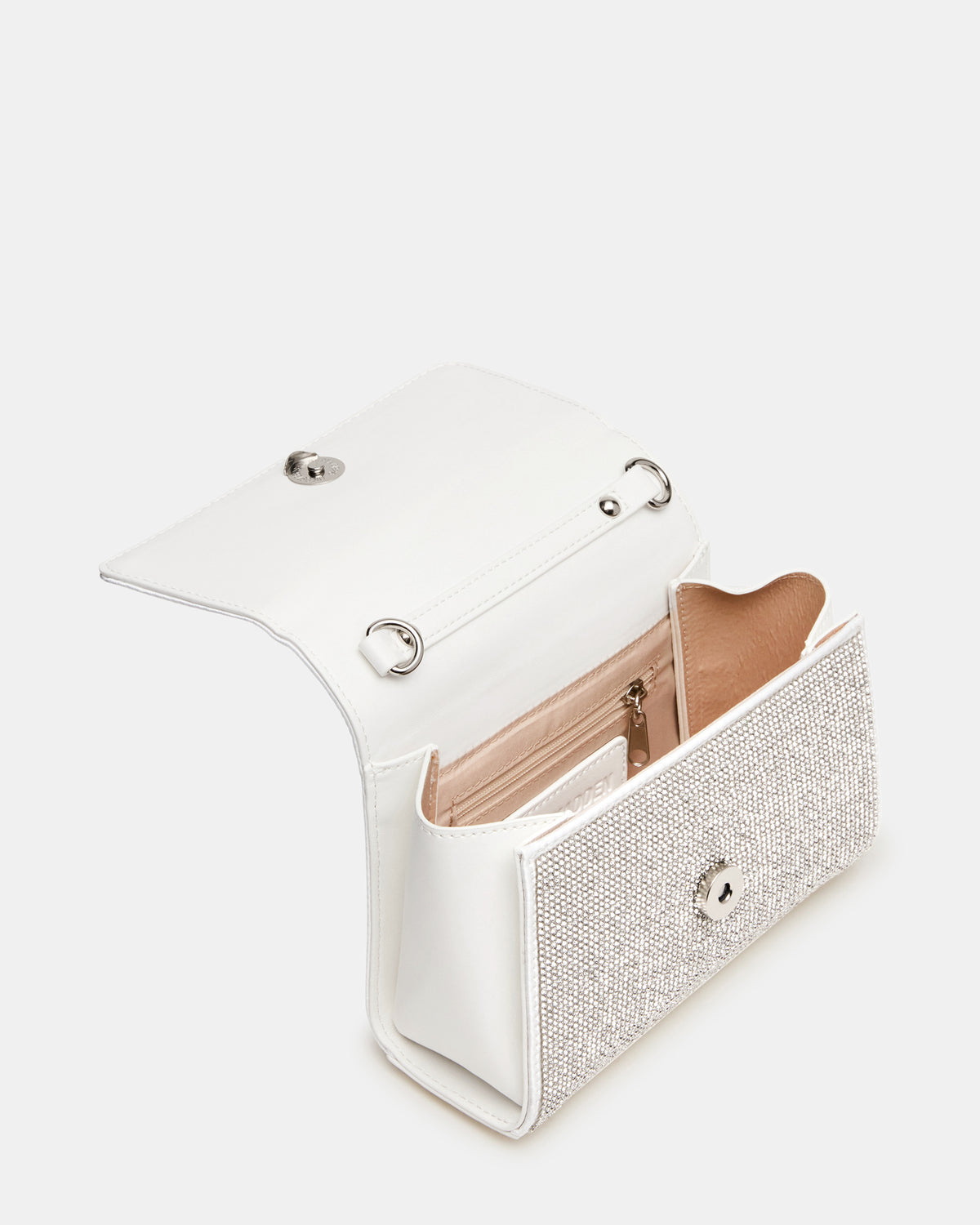 Steve Madden EVELINA Bag Rhinestones Angular Rhinestone Embellished Crossbody Mini Clutch Handbag