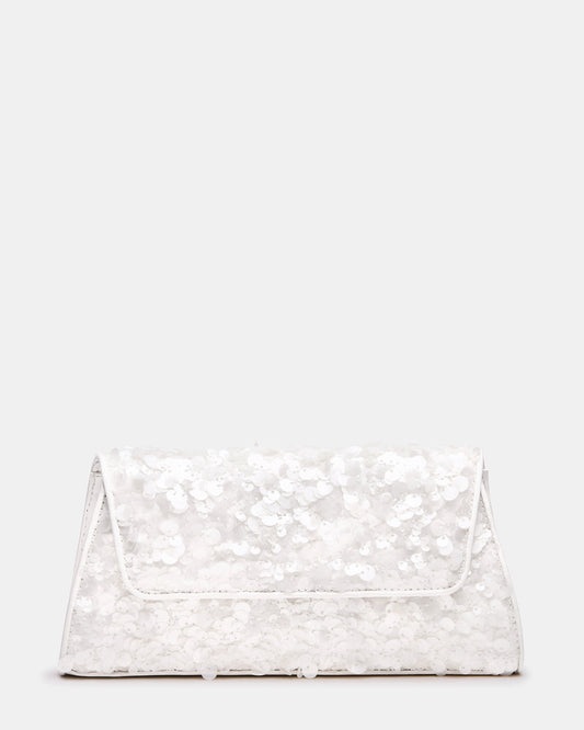 Steve Madden AVANT Bag Sequin French Binding Trapezoid Crossbody Clutch Handbag