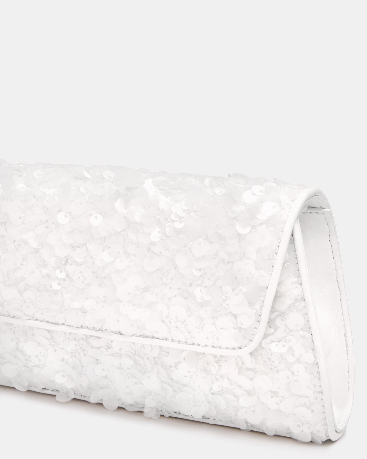 Steve Madden AVANT Bag Sequin French Binding Trapezoid Crossbody Clutch Handbag