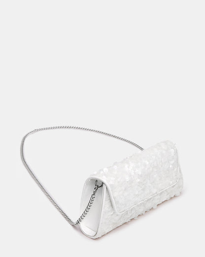 Steve Madden AVANT Bag Sequin French Binding Trapezoid Crossbody Clutch Handbag