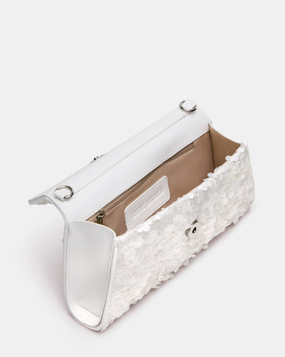 Steve Madden AVANT Bag Sequin French Binding Trapezoid Crossbody Clutch Handbag