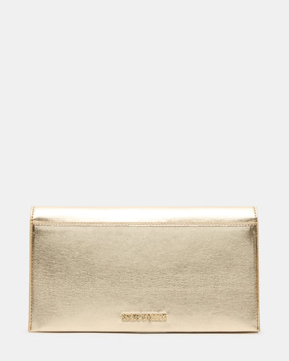 Steve Madden JULIANA Bag Gold Women's Crossbody Clutch Handbag