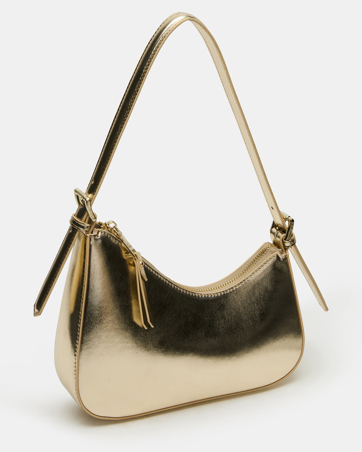 Steve Madden SMITH Bag Gold Asymmetric Shoulder Handbag