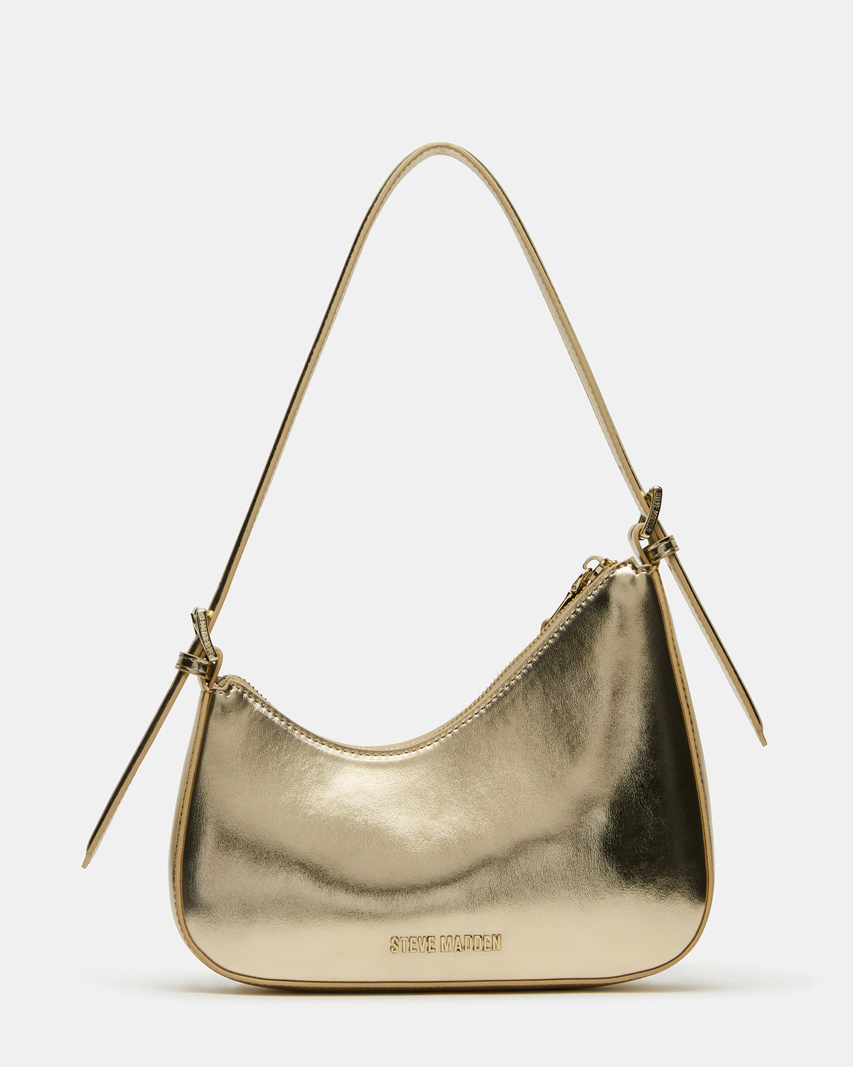 Steve Madden SMITH Bag Gold Asymmetric Shoulder Handbag