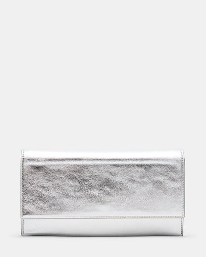 Steve Madden JULIANA Bag Silver Women's Crossbody Clutch Handbag