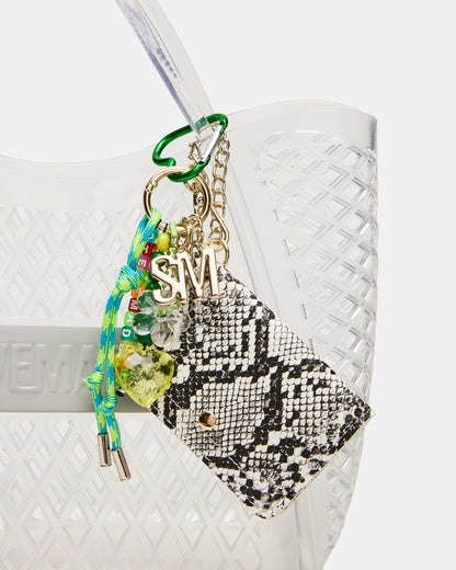 Steve Madden SUMMER Bag Clear Caged Jelly Top-Handle Tote Handbag