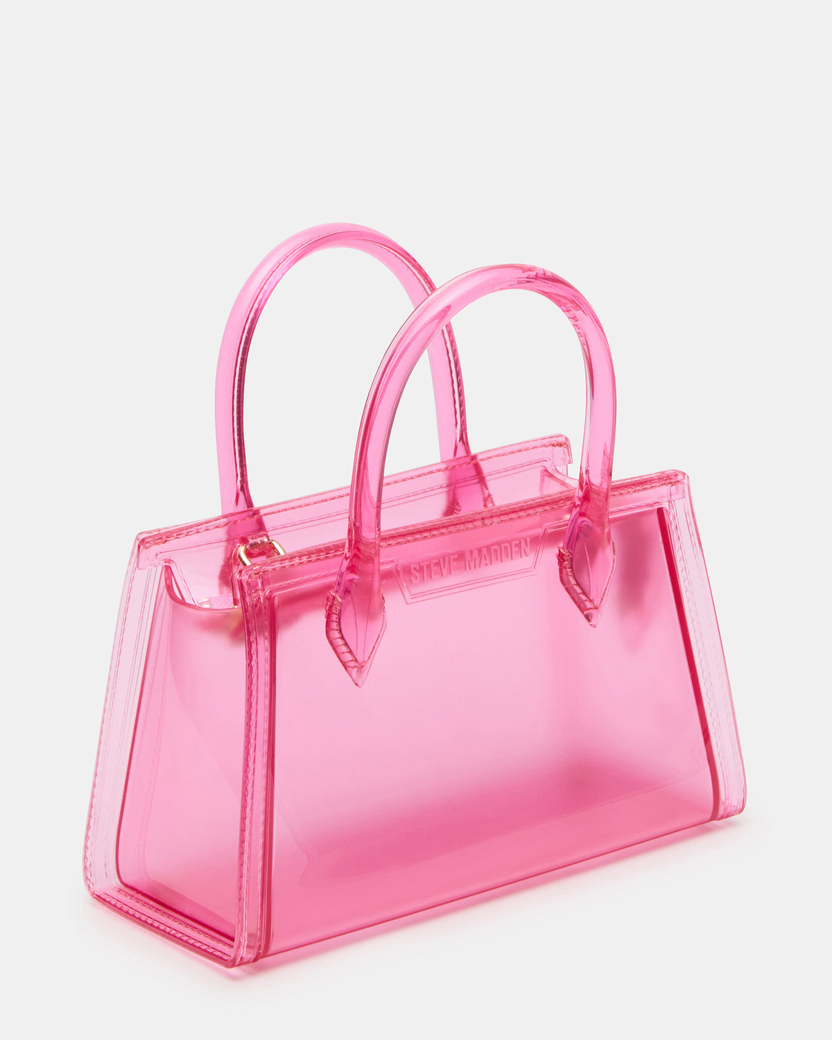 Steve Madden PEACH Jelly Bag Pink Mini Crossbody Top-Handle Handbag