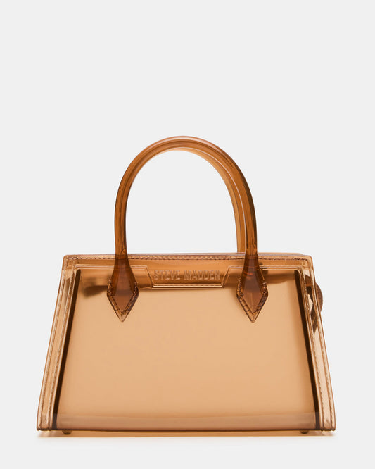 Steve Madden PEACH Jelly Bag Tan Mini Crossbody Top-Handle Handbag