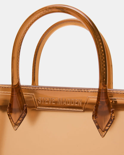 Steve Madden PEACH Jelly Bag Tan Mini Crossbody Top-Handle Handbag