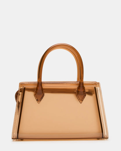 Steve Madden PEACH Jelly Bag Tan Mini Crossbody Top-Handle Handbag