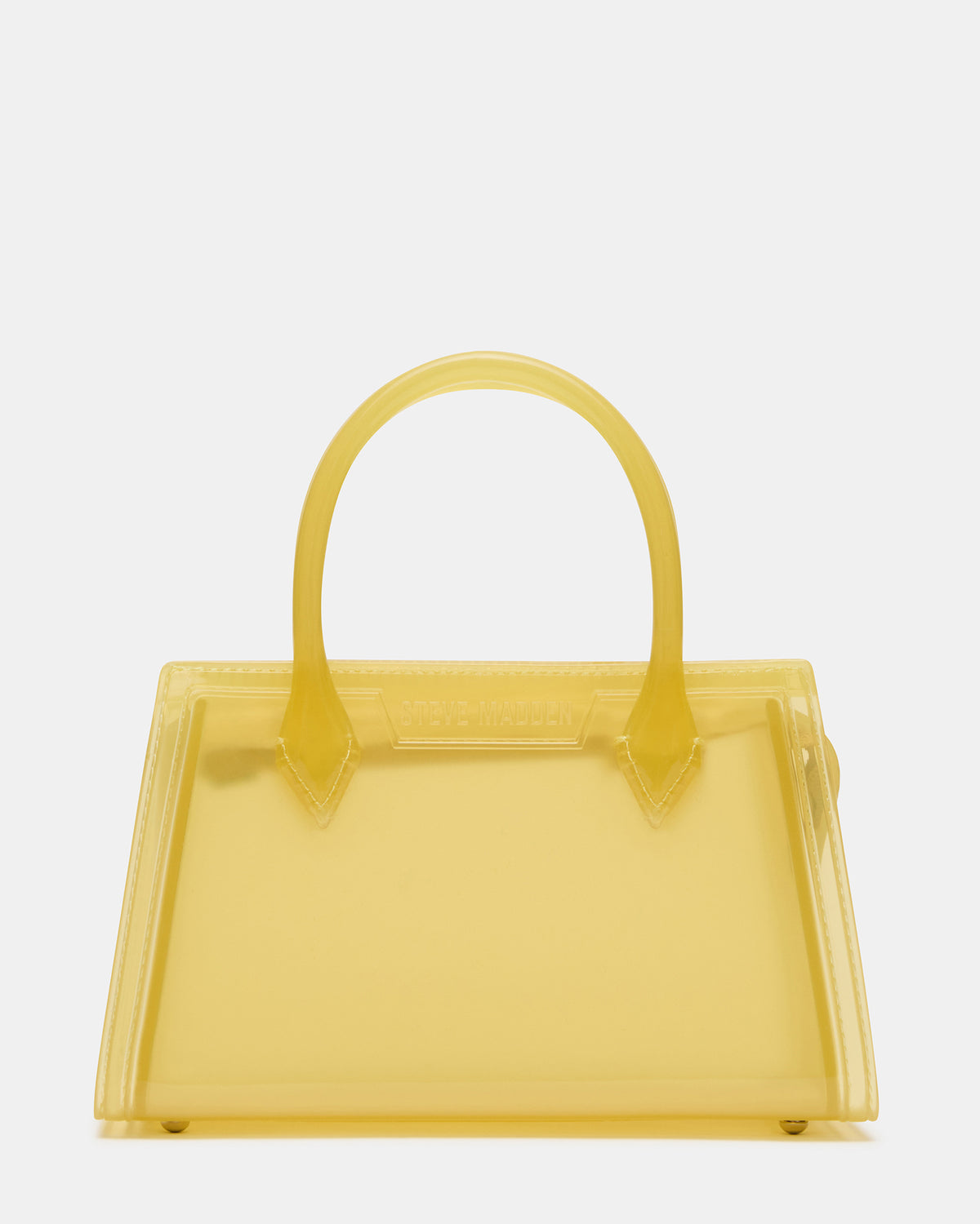 Steve Madden PEACH Jelly Bag Yellow Mini Crossbody Top-Handle Handbag