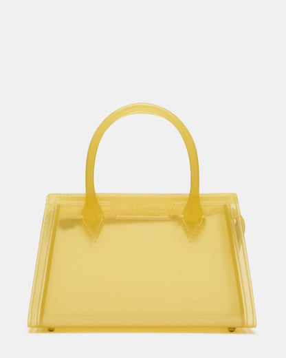 Steve Madden PEACH Jelly Bag Yellow Mini Crossbody Top-Handle Handbag