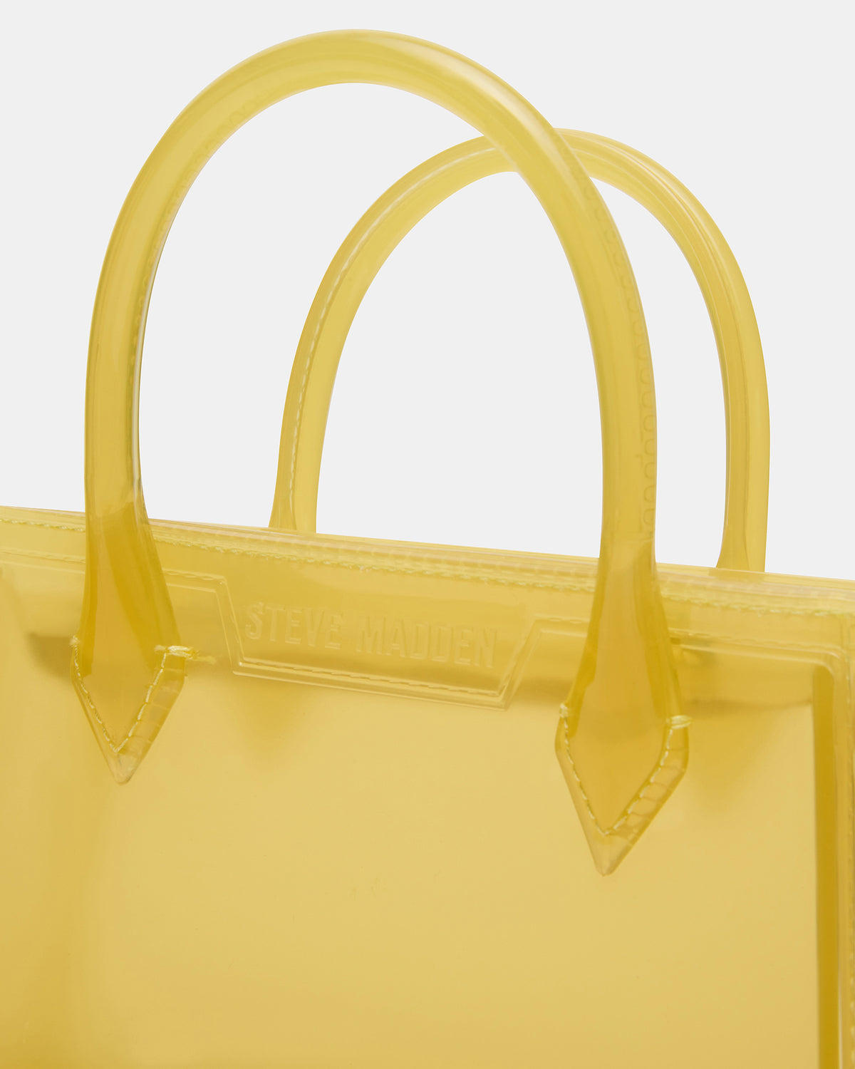 Steve Madden PEACH Jelly Bag Yellow Mini Crossbody Top-Handle Handbag