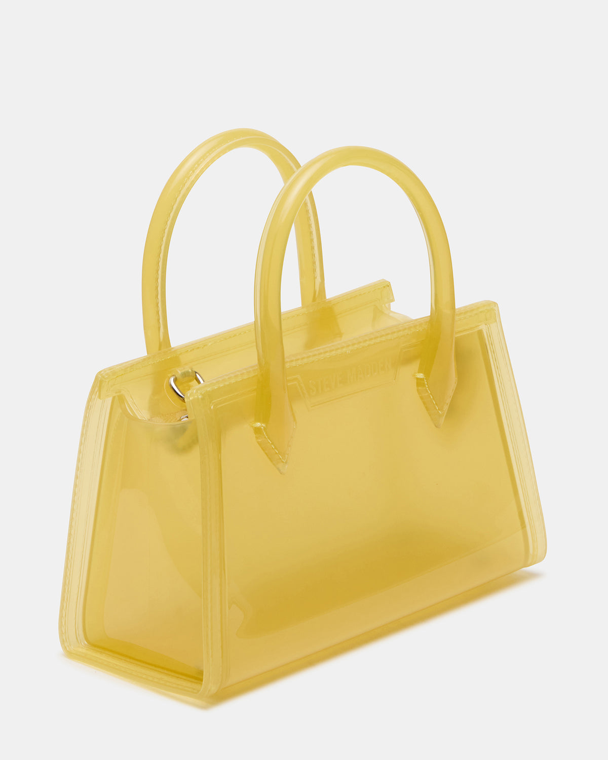 Steve Madden PEACH Jelly Bag Yellow Mini Crossbody Top-Handle Handbag