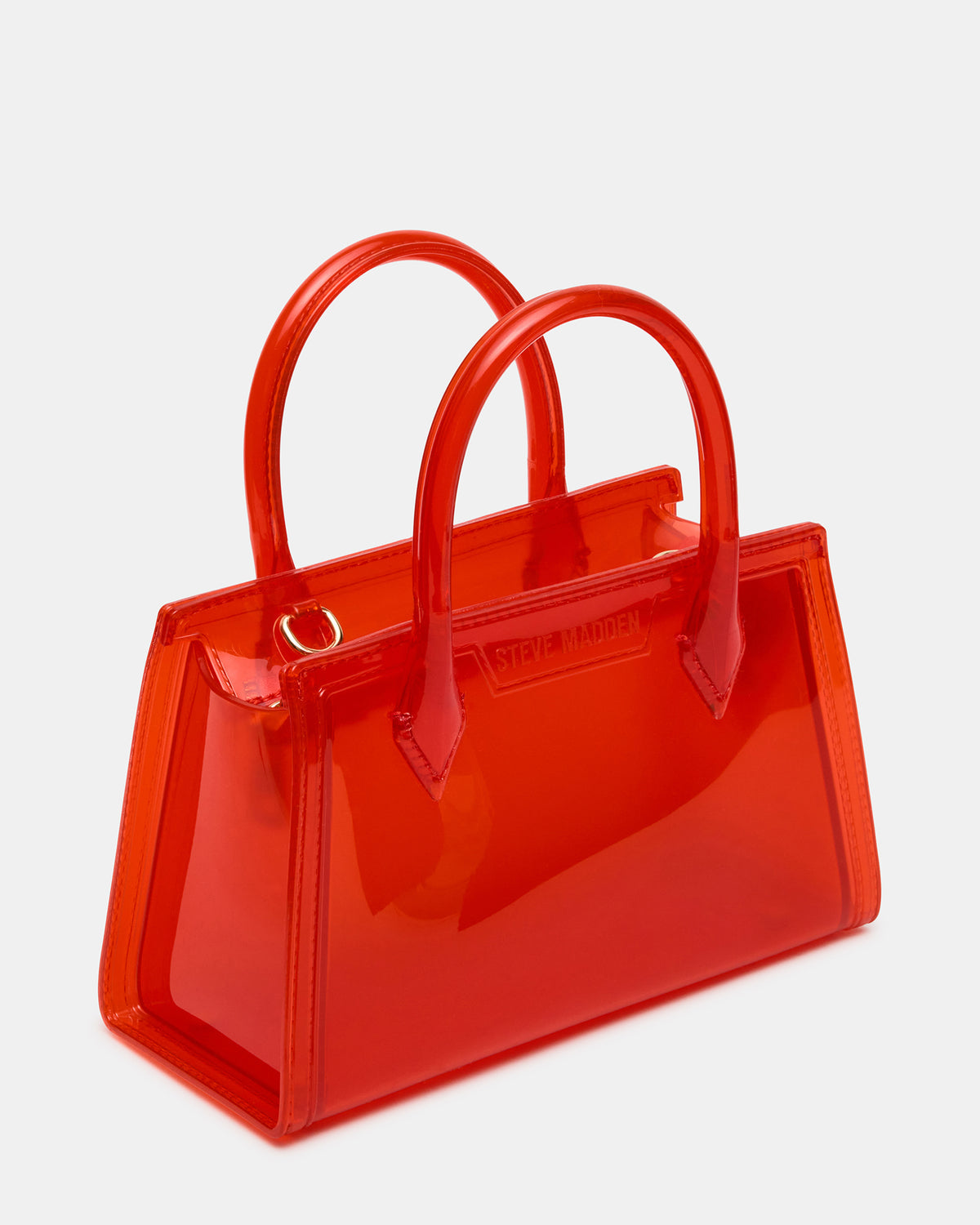 Steve Madden PEACH Jelly Bag Red Mini Crossbody Top-Handle Handbag