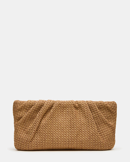 Steve Madden PALOMAA Bag Natural Straw Clutch Crossbody Handbag