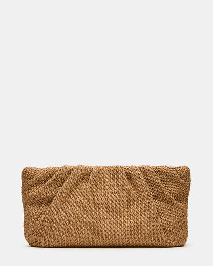 Steve Madden PALOMAA Bag Natural Straw Clutch Crossbody Handbag