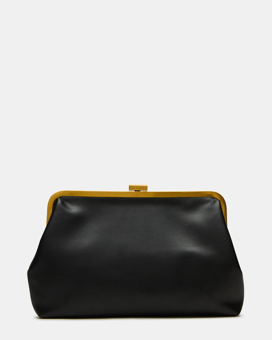 Steve Madden KISSES Bag Black Chain Strap Crossbody Clutch Handbag