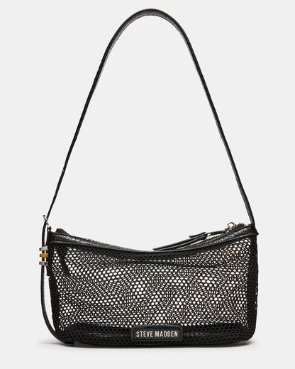 Steve Madden VIXEN Bag Black Shoulder Strap Mesh Structured Bottom Women's Handbag