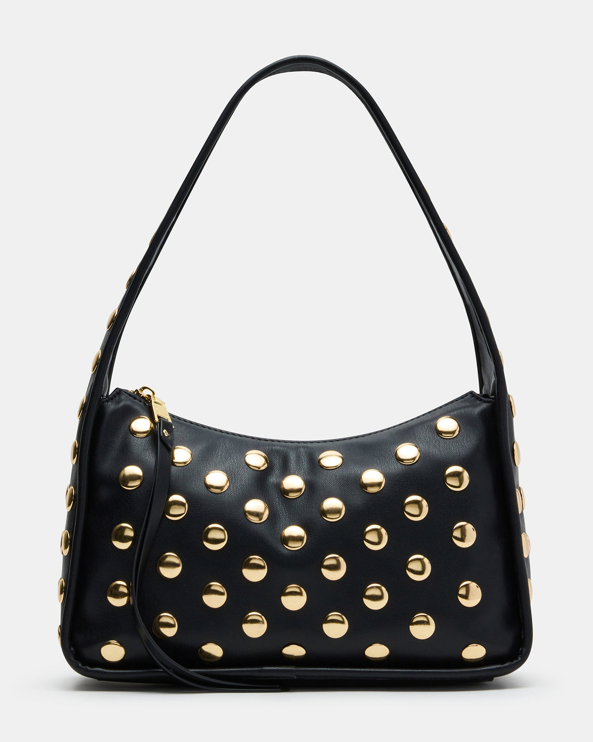 Steve Madden CHEYANN Bag Black Hobo Dome-Studded Shoulder Strap Women's Handbag