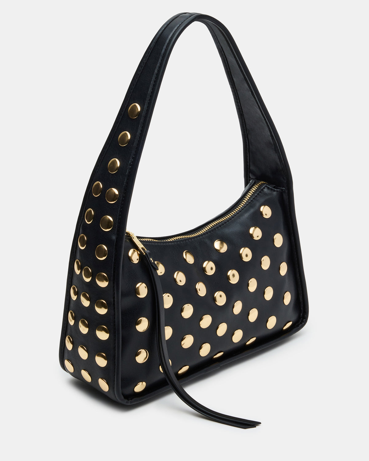 Steve Madden CHEYANN Bag Black Hobo Dome-Studded Shoulder Strap Women's Handbag