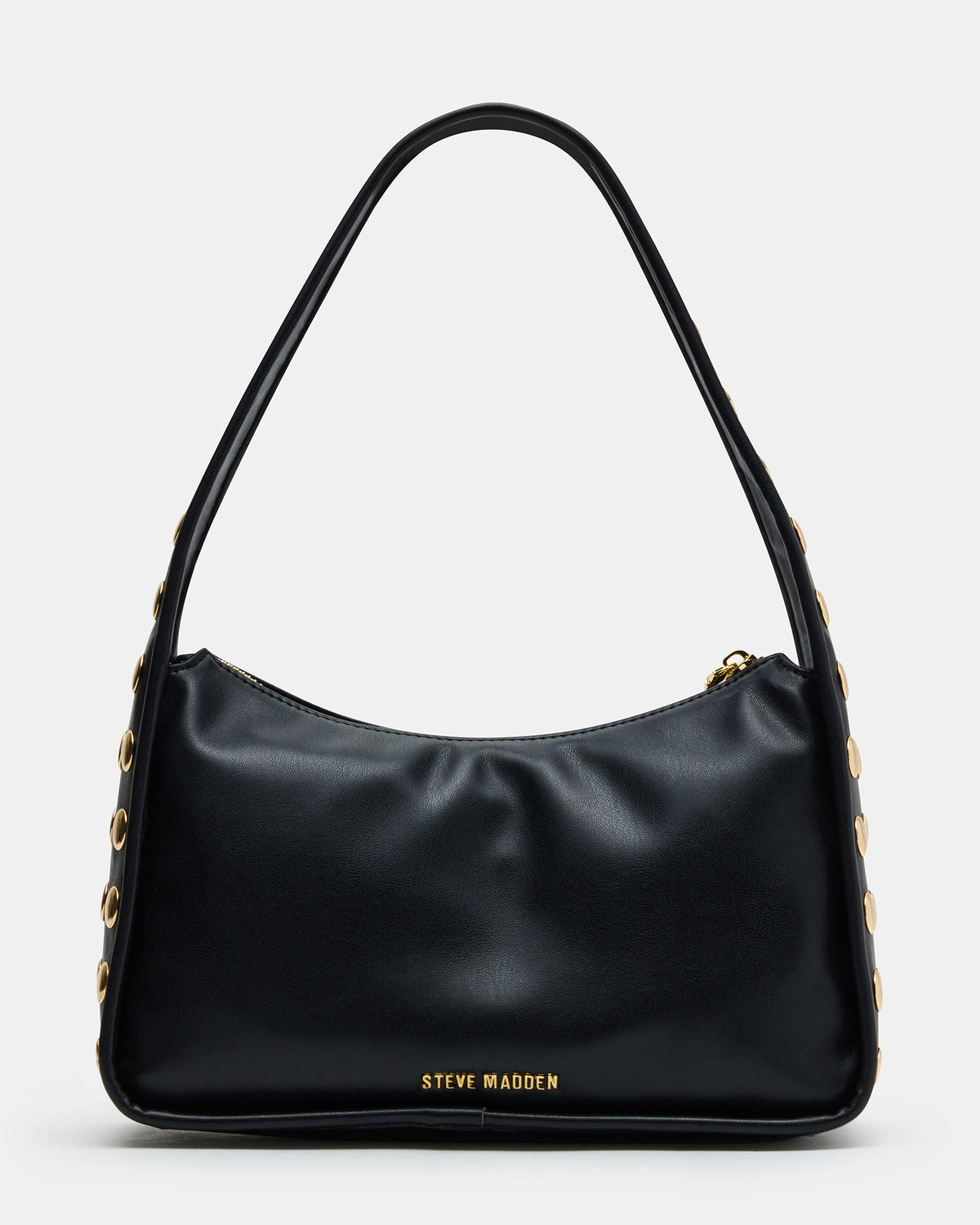 Steve Madden CHEYANN Bag Black Hobo Dome-Studded Shoulder Strap Women's Handbag