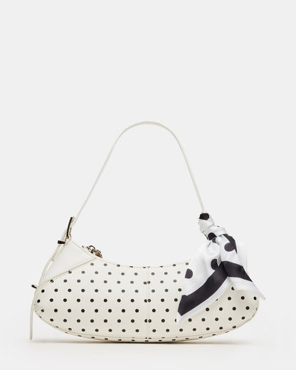 Steve Madden ROXEY Bag Dots Crescent-Shaped Top-Zipper Shoulder Strap Handbag